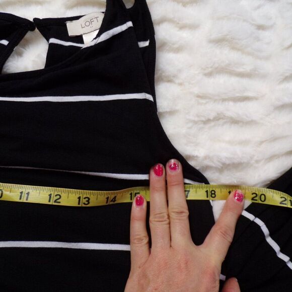 LOFT striped maxi dress M - Picture 4 of 5
